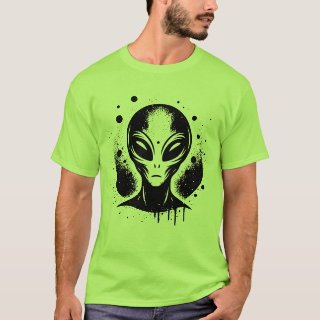 Alien UFO Area 51 Grey Alien Invasion Sci Fi Space T-Shirt (Vorderseite)