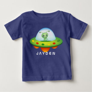Alien UFO Baby Fine Jersey T - Shirt