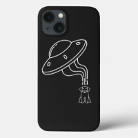 Alien UFO entführt einen Hundewelpen