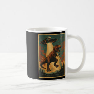 Alien-Ufo-Entführungs-Shirt Dinosaurier-Shirt Männ Kaffeetasse