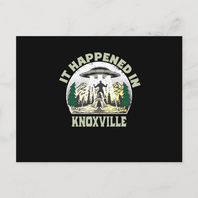 Alien UFO in Knoxville Postkarte (Vorderseite)
