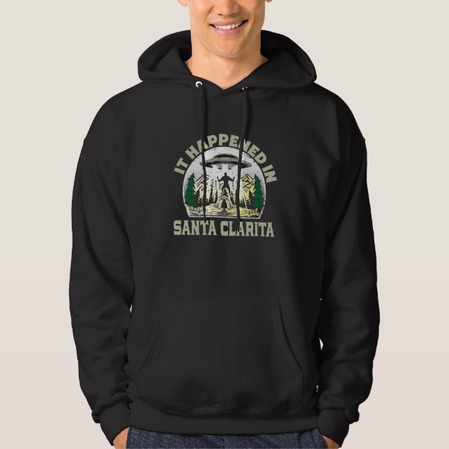 Alien UFO in Santa clarita City Hoodie (Vorderseite)