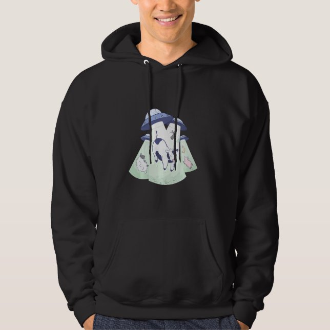 Alien Ufo Landtiere Hoodie (Vorderseite)