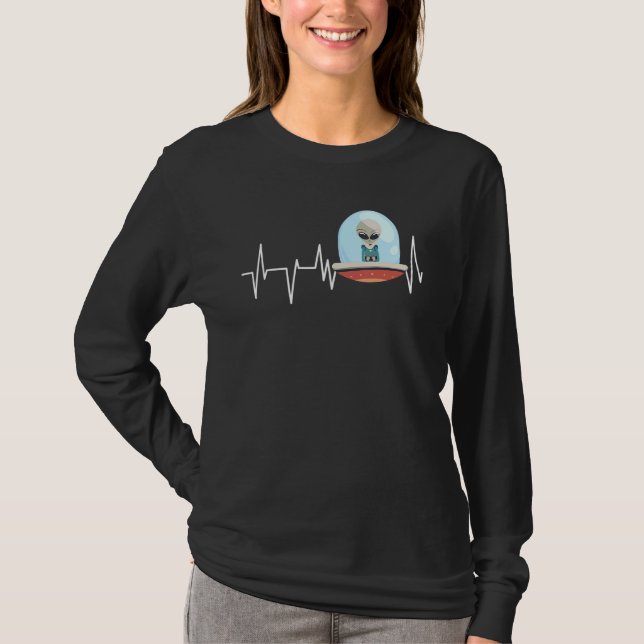 Alien Ufo Memes Fun T-Shirt (Vorderseite)