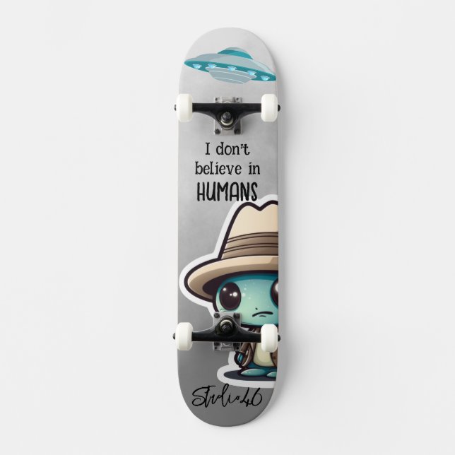 Alien UFO Skateboard (Vorderseite)