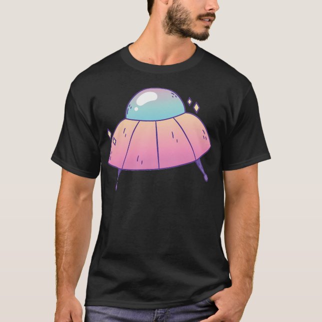 Alien Ufo Spaceship T-Shirt (Vorderseite)