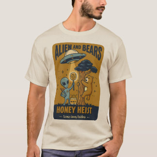 Alien und Bären - Honey Heist T-Shirt