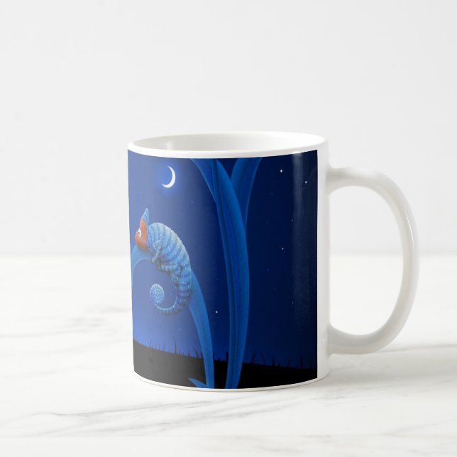 Alien und Chamäleon Kaffeetasse (Rechts)
