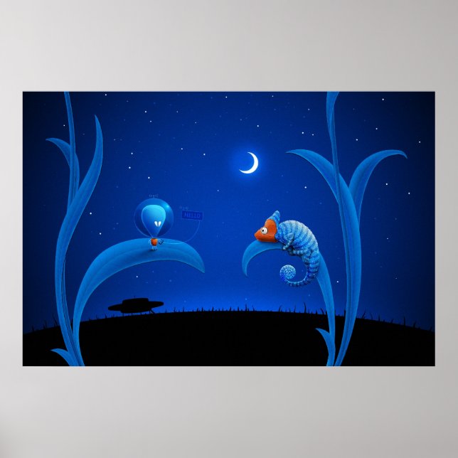 Alien und Chameleon Poster (Vorne)