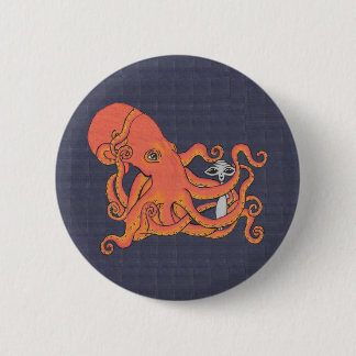 Alien und Kraken-Freund-Knopf Button