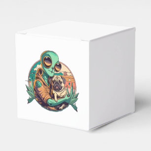 Alien und Mops Geschenkschachtel