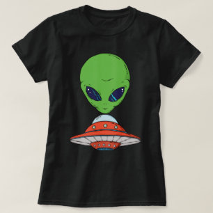Alien und Raumfahrt T-Shirt
