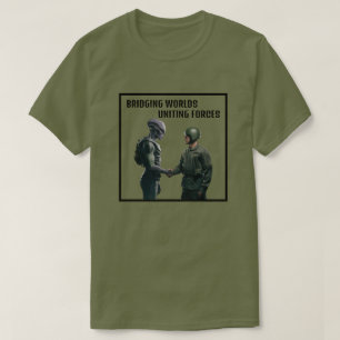 Alien und Soldat T-Shirt