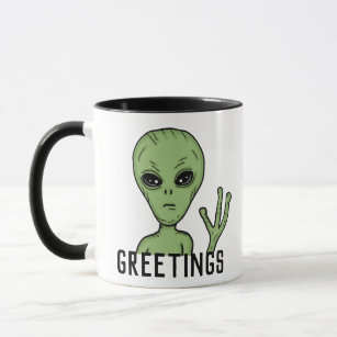 Alien und UFO Tasse
