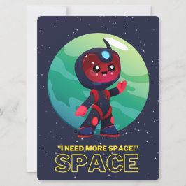 ALIEN, UNIVERSUM, ROCKETSCHAFT, PLANET UND ASTRONA FEIERTAGSKARTE