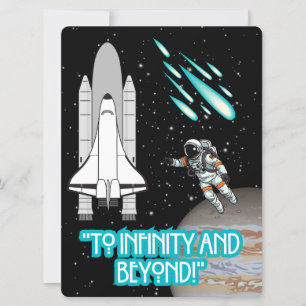 ALIEN, UNIVERSUM, ROCKETSCHAFT, PLANET UND ASTRONA FEIERTAGSKARTE