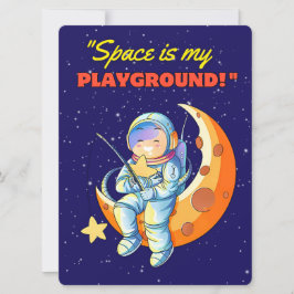 ALIEN, UNIVERSUM, ROCKETSCHAFT, PLANET UND ASTRONA FEIERTAGSKARTE