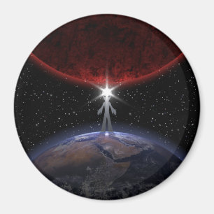 Alien unter den Planeten Magnet