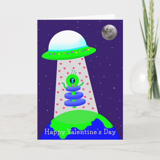 Alien Valentine's Day card 2a by Jo Images Ankündigung (Vorderseite)