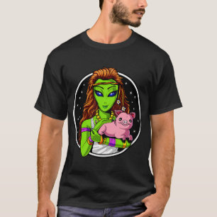 Alien Veganer T-Shirt