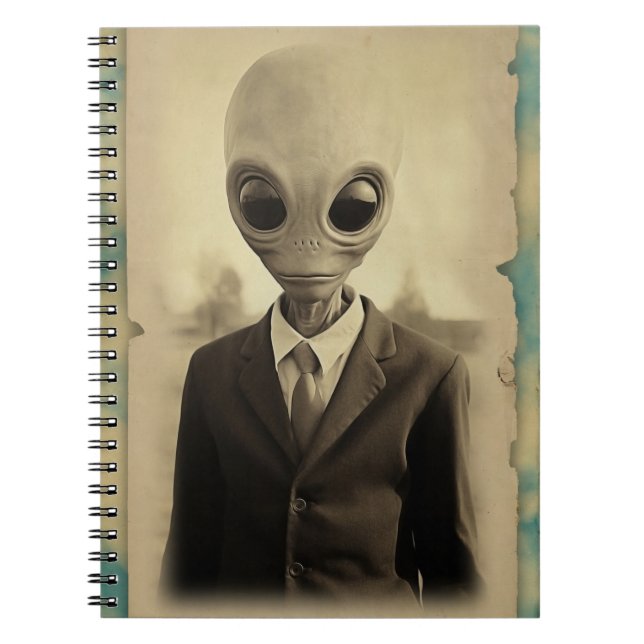 Alien Vintag Notizblock (Vorderseite)