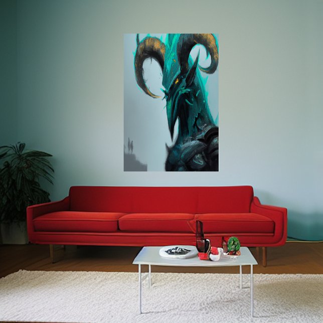 Alien von Blauvögeln | AI Art Poster (Von Creator hochgeladen)