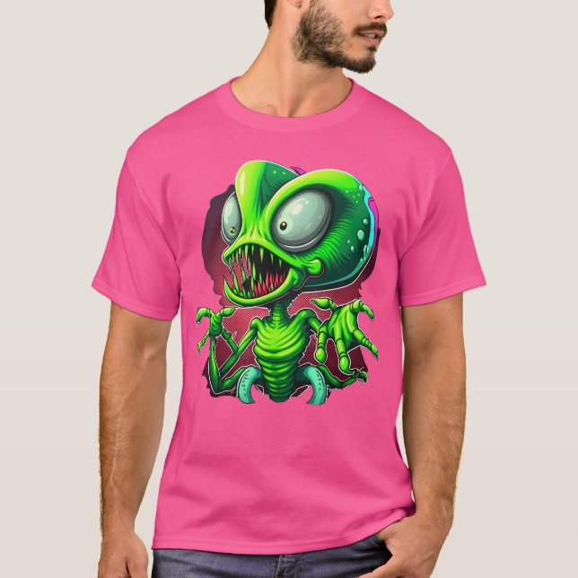 Alien von Planeten-Mars T-Shirt (Vorderseite)