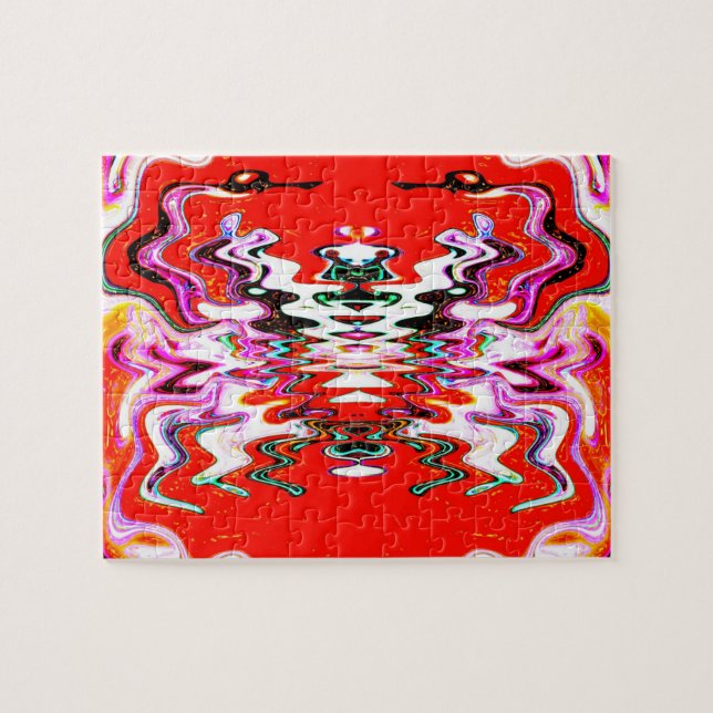 Alien Vulkanskunst Puzzle (Horizontal)