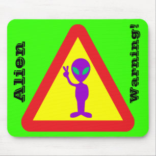 Alien Warning Mousepad