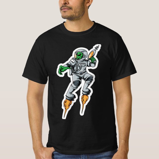 Alien Wars Sticker T-Shirt (Vorderseite)