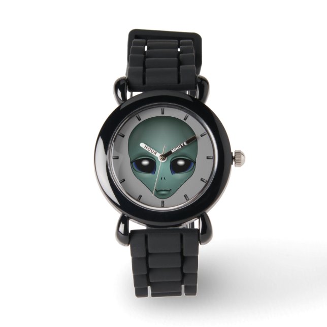 Alien Watch Niedlich Grau Alien ET Alien Wrist Wat Armbanduhr (Vorderseite)