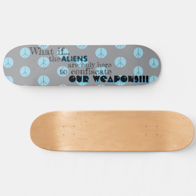 Alien Weapon Abduction Skateboard (Horizontal)