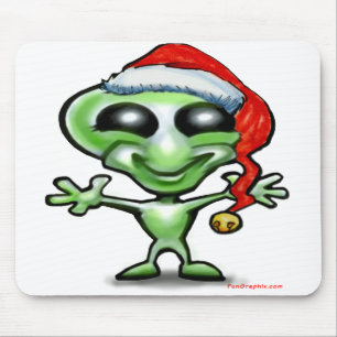 Alien Weihnachten Mousepad