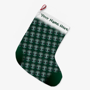 Alien-WeihnachtsStrumpf-kundenspezifischer Großer Weihnachtsstrumpf