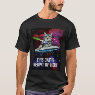 Alien Weltraumkatze Diese Katze ist Meowt von hier T-Shirt