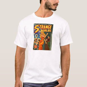 Alien-Weltschöne Raum-Frau T-Shirt