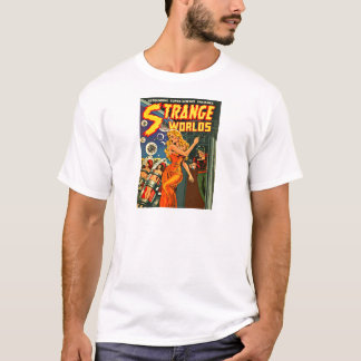 Alien-Weltschöne Raum-Frau T-Shirt