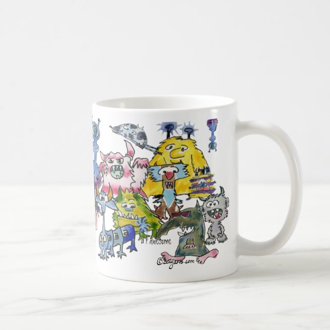 Alien Wertschätzung dank Funny Cartoon Kaffeetasse (Rechts)