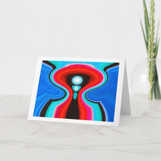Alien willkommen feiertagskarte (Vorderseite)