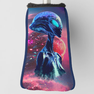 Alien Wisdom Psychedelic Scifi Art Golf Headcover