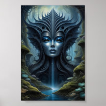 Alien Woman - Landschaft - 003 - NV - Fantasy Art