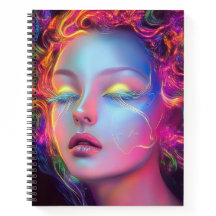 Alien Woman mit kosmischem Haar
