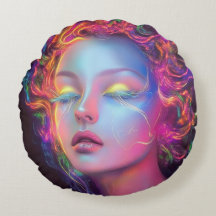 Alien Woman mit kosmischem Haar