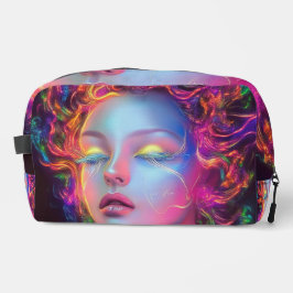 Alien Woman mit kosmischem Haar Waschbeutel