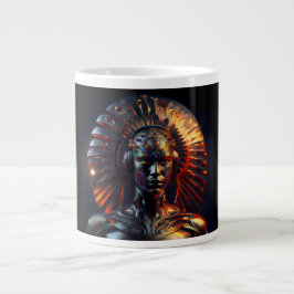 Alien Woman mit Metallheizung Jumbo-Tasse