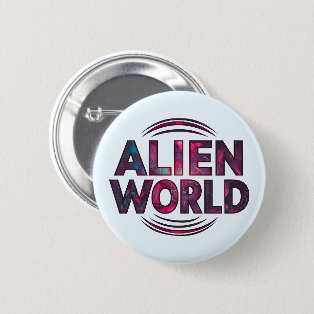 Alien World Button (Vorne & Hinten)