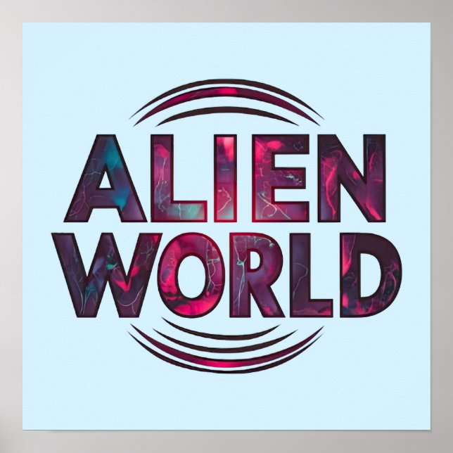 Alien World Poster (Vorne)