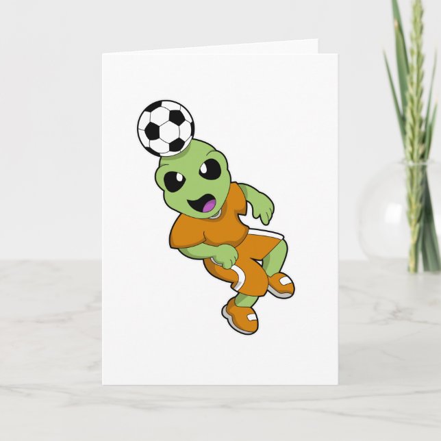 Alien zum Fußball Karte (Vorderseite)