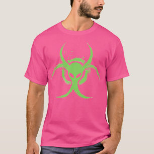 Alien zur Florescent Green Biogefährdung T-Shirt