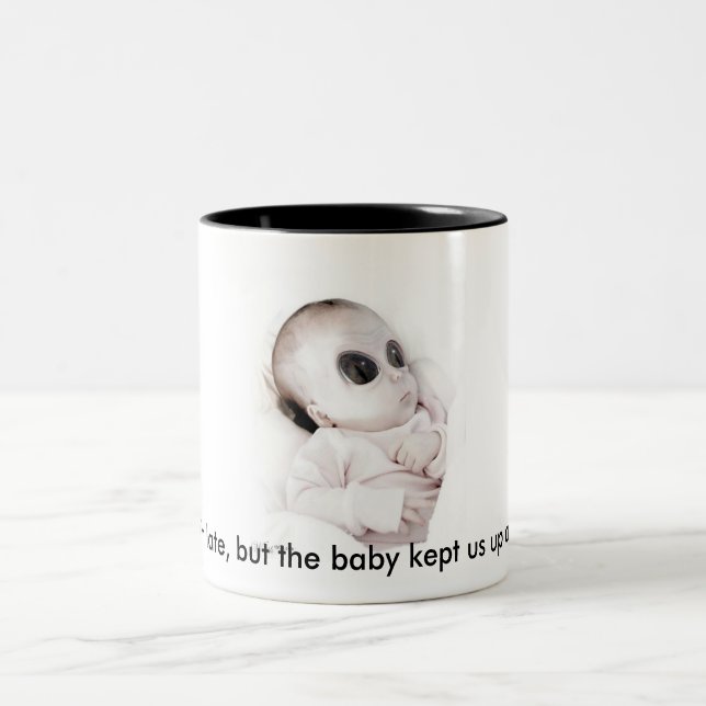 Alienbaby Kaffee-Tasse Zweifarbige Tasse (Mittel)